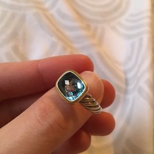 David Yurman Blue Topaz ring