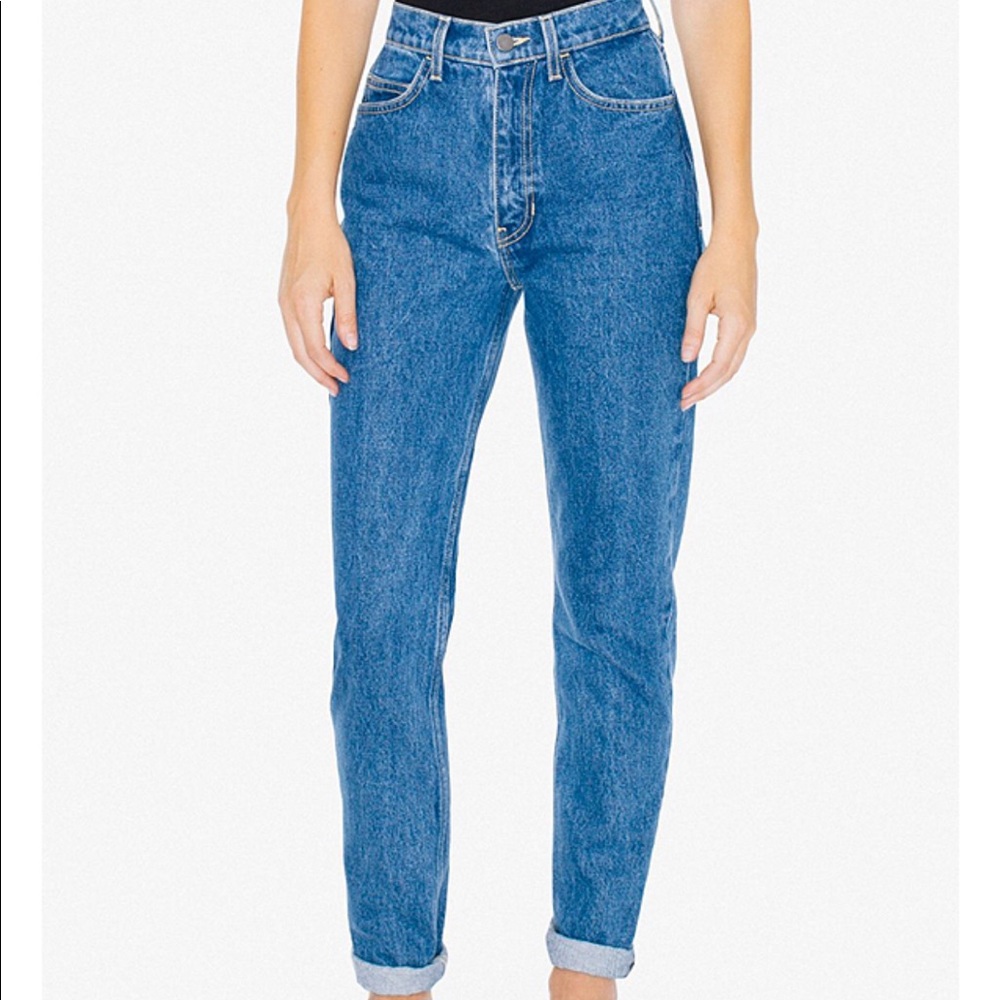 American Apparel High Waisted Jeans
