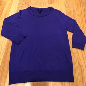 J. Crew small merino wool sweater 3/4 sleeve