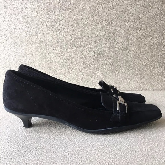 Prada Suede Leather Black size 36 Made in Italy - Picture 2 of 4