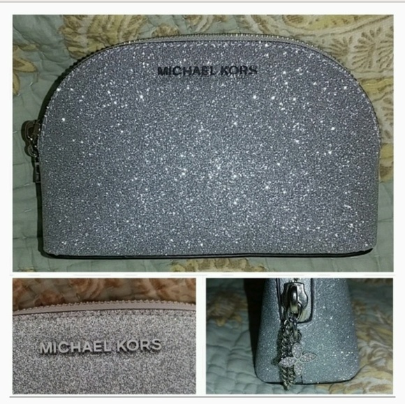 NWOT Michael Kors Glitter Pouch! - Picture 2 of 3