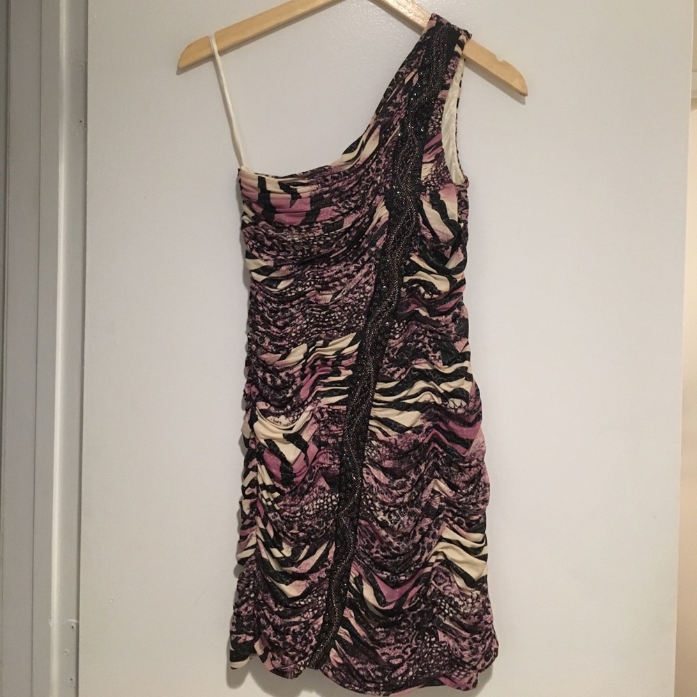Beautiful one shoulder couture dress