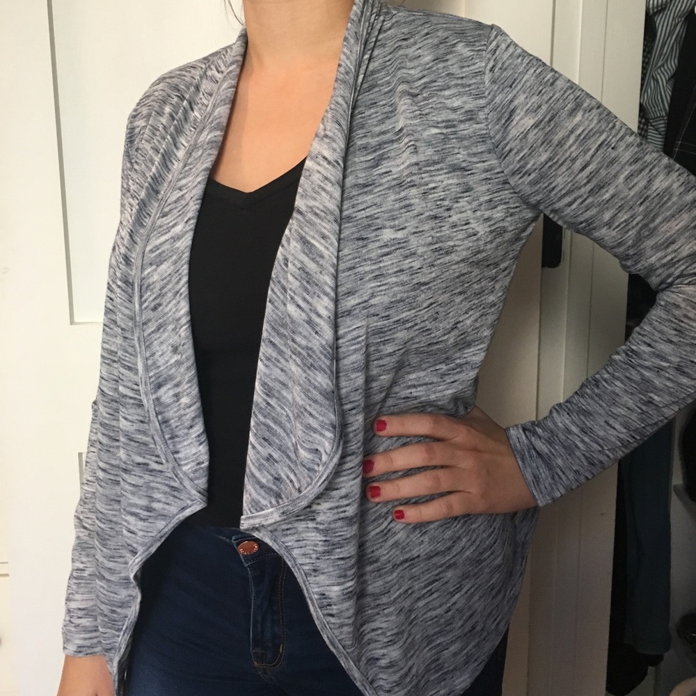 NWOT FOREVER 21 HEATHERED DRAPE CARDIGAN