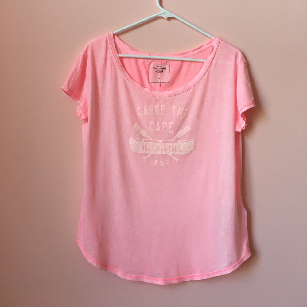Oversize Pink Athletic Tee