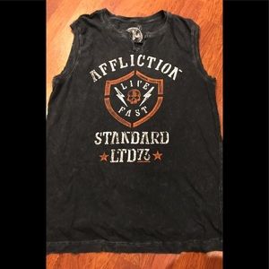 Affliction sleeveless shirt