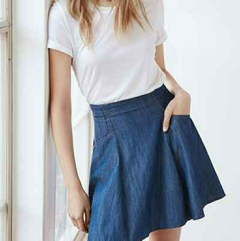 Urban Outfitters Denim Skater Skirt