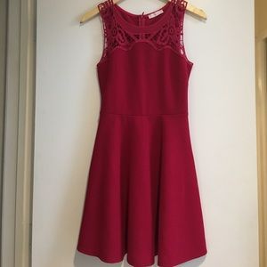 Pink A-line dress