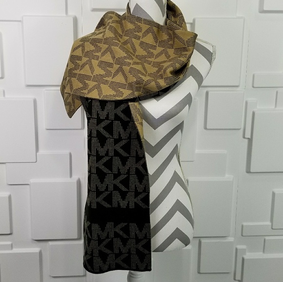 MICHAEL KORS SCARF black / tan - Picture 3 of 4