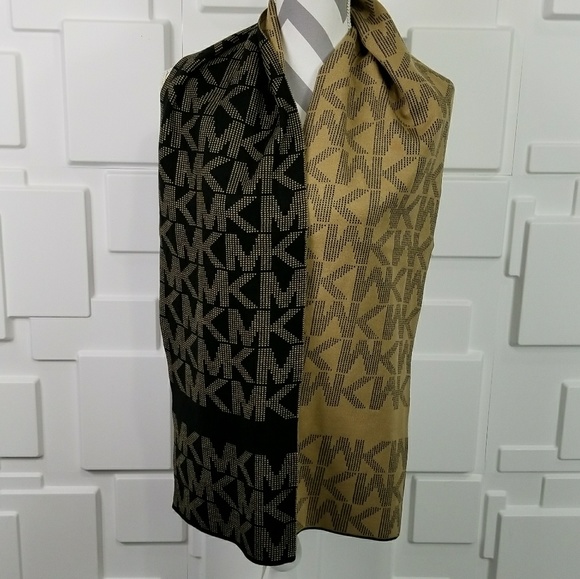 MICHAEL KORS SCARF black / tan - Picture 4 of 4
