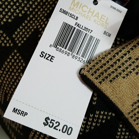 MICHAEL KORS SCARF black / tan - Picture 2 of 4