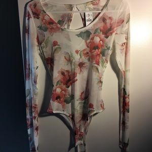 Floral body suit Floral body suit