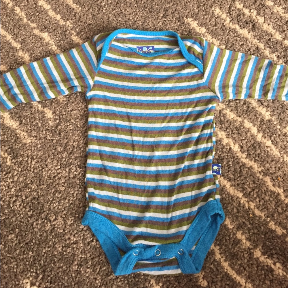 Adorable Striped KicKee Pants Newborn Onesie