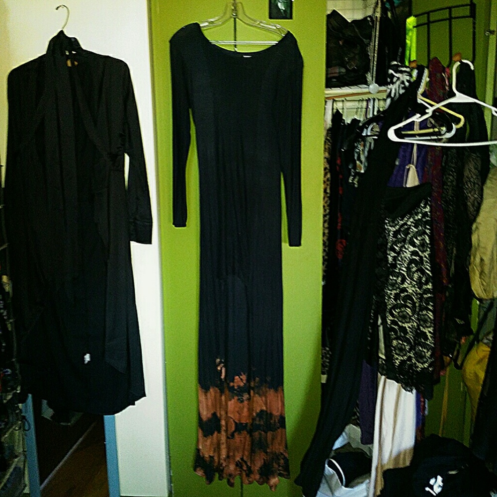 Castles couture hi low dress flames bodycon