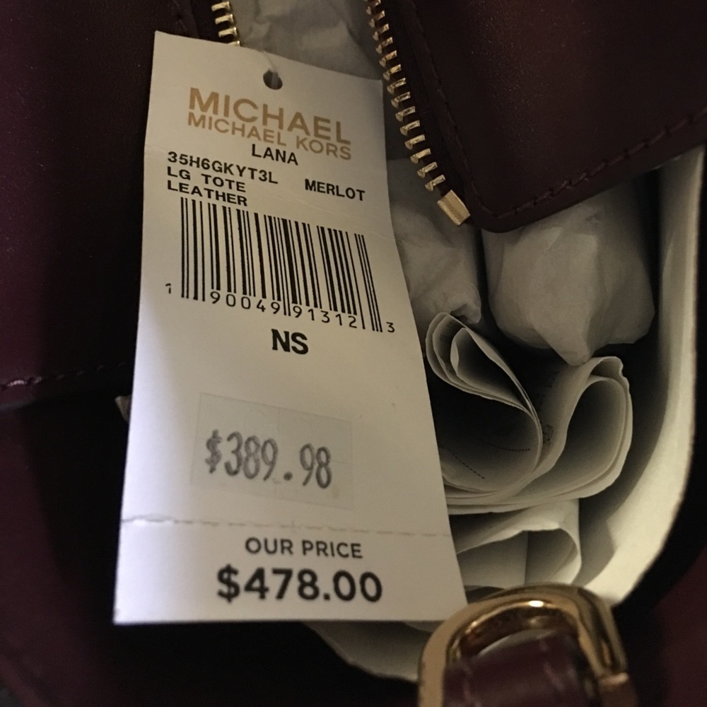 Brand New MICHAEL KORS LG TOTE 👜 LEATHER - Picture 4 of 5
