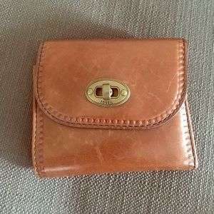 Brown leather Fossil wallet