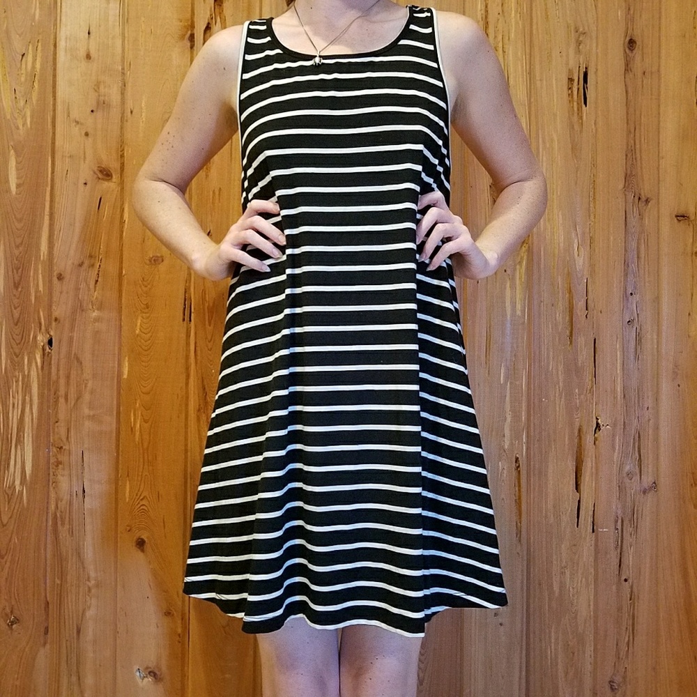 MOSSIMO SUPPLY CO., Black and White Stripe, Dress