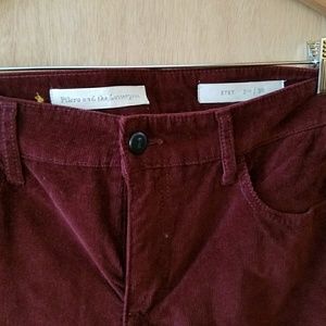 Anthropologie Pilcro Burgundy Flared Cropped Cords Anthropologie Pilcro Burgundy Flared Cropped Cords