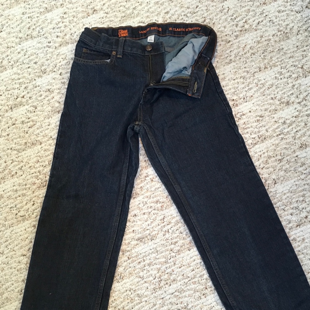 Lands End Boy’s Iron Knee Jeans Size 14