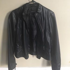 Bernardo Black Leather Jacket