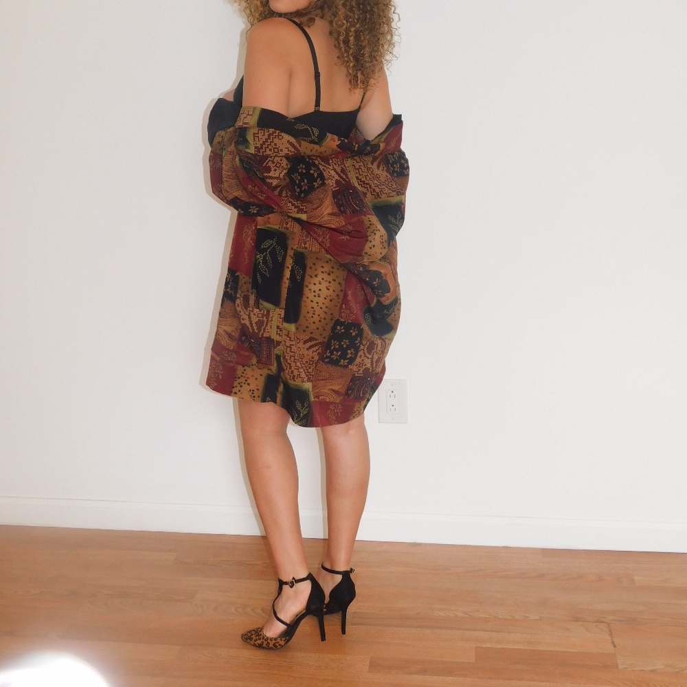 Multi-Pattern Vintage Cover up