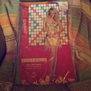 Scrabble Halloween costume. NIB