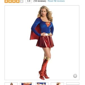 Adult women's supergirl costume- large