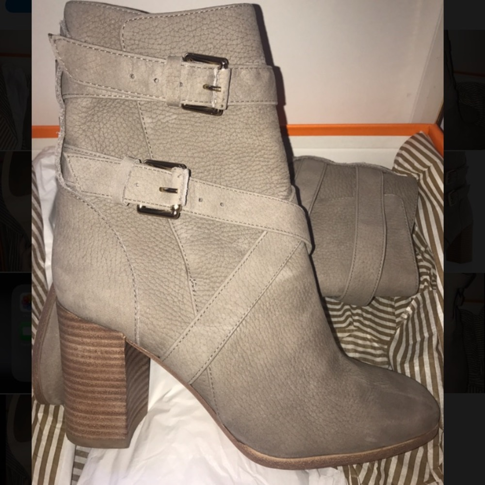 Kate Spade Lexy boot 6.5 slate grey buckle