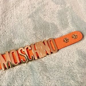 Orange/Gold Moschino Bracelet