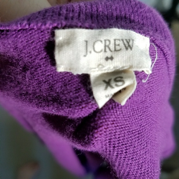Purple J.Crew Cardigan - Picture 2 of 6