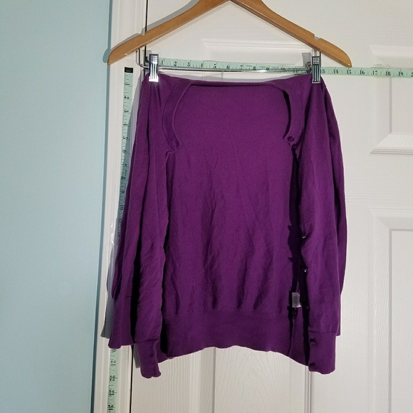 Purple J.Crew Cardigan - Picture 6 of 6