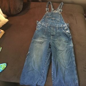 Women's blue jean overalls!
