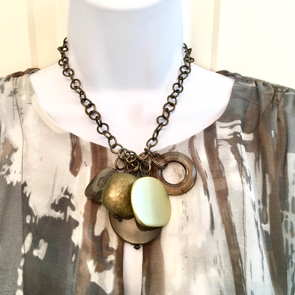 Mixed Shapes Bead Necklace