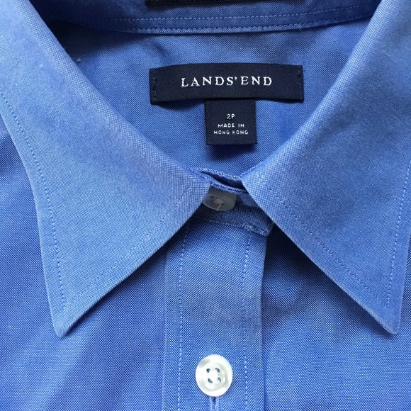 Lands' End Mercedes-Benz Logo No Iron Oxford Shirt - Picture 4 of 7