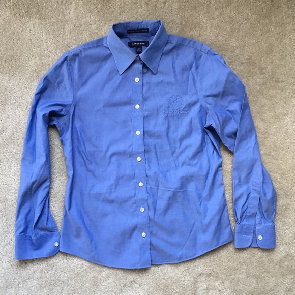 Lands' End Mercedes-Benz Logo No Iron Oxford Shirt - Picture 6 of 7