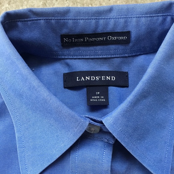 Lands' End Mercedes-Benz Logo No Iron Oxford Shirt - Picture 7 of 7