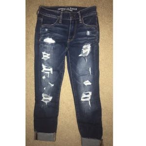 American eagle cropped jeans