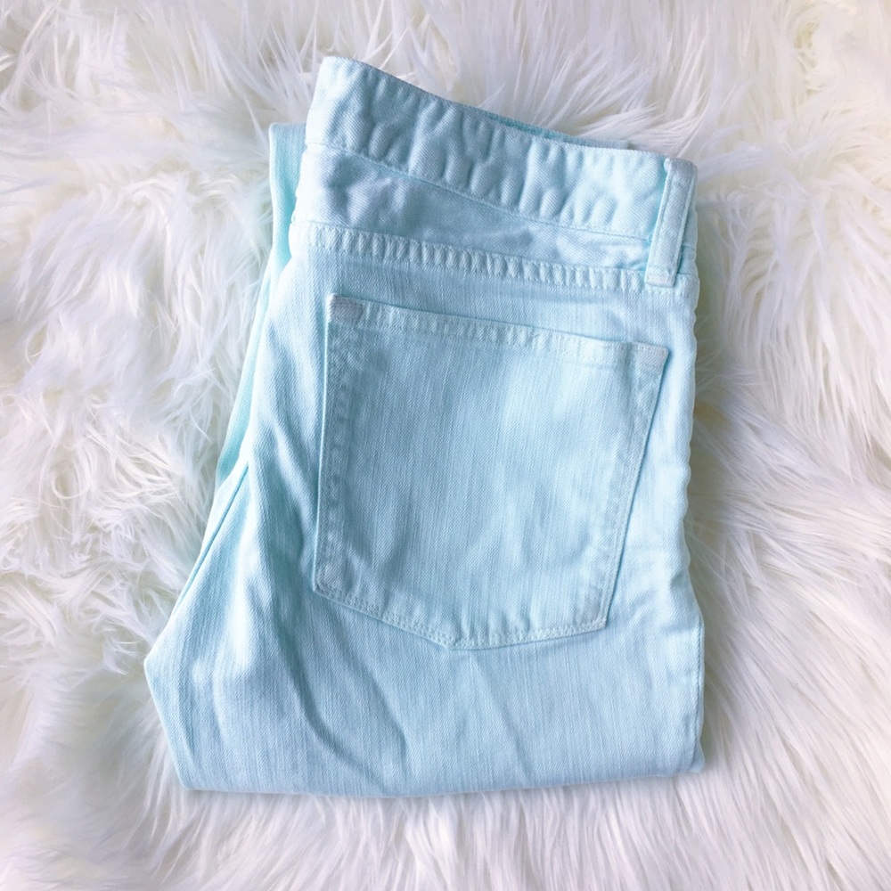 Mint J Crew Toothpick Skinny Jeans