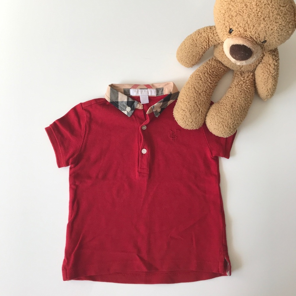 Burberry Red Polo Shirt
