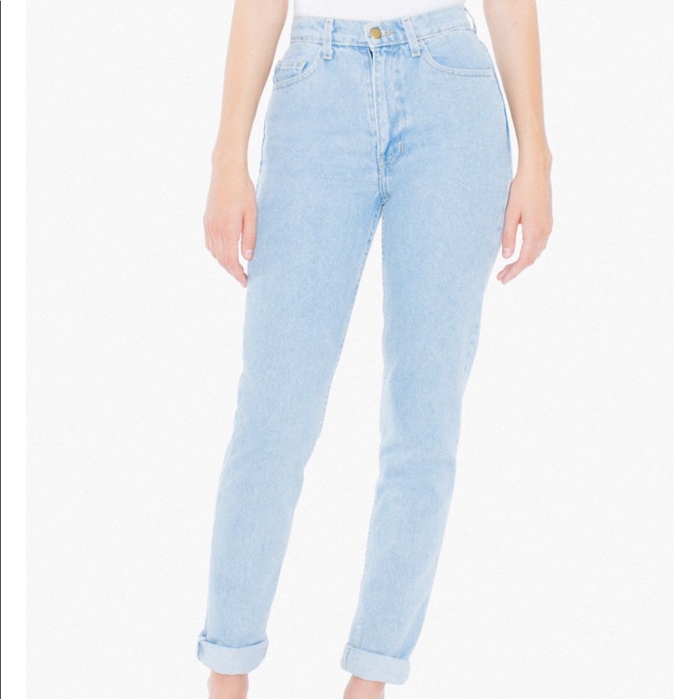 American Apparel High Waisted Jeans