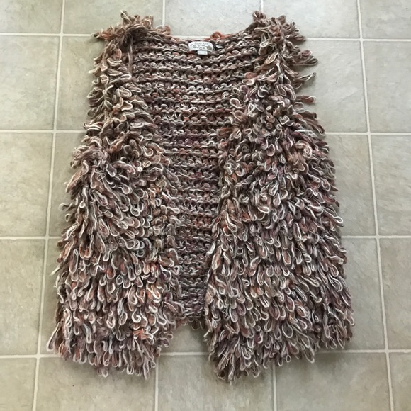 Anthropology Sherbet Loop Sweater Vest - Picture 1 of 2
