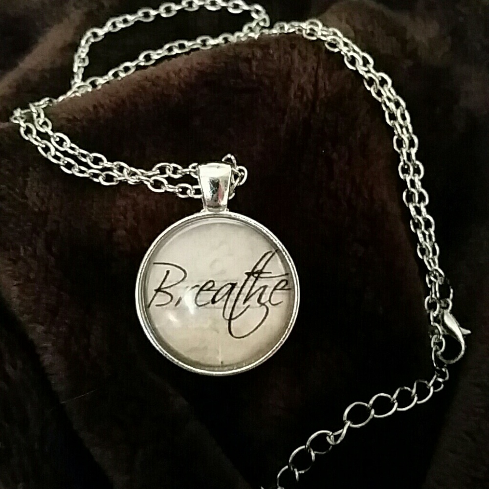 New!  "Breathe" Necklace + chain
