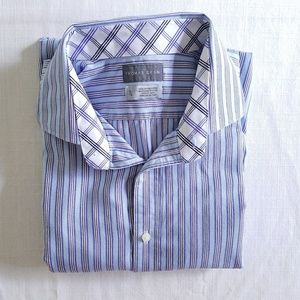 Thomas Dean button down striped shirt XL