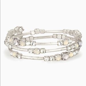 Stella and Dot Isabella wrap bracelet - silver