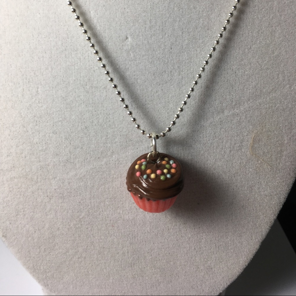 Handmade Cupcake Necklace