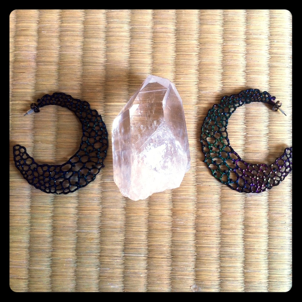 ❗️PRICE DROP❗️ Urban Outfitters Oil Slick Hoops