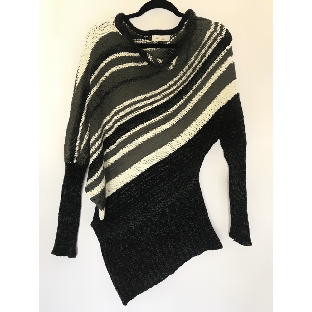 ANGL Asymmetric One Shoulder Sweater