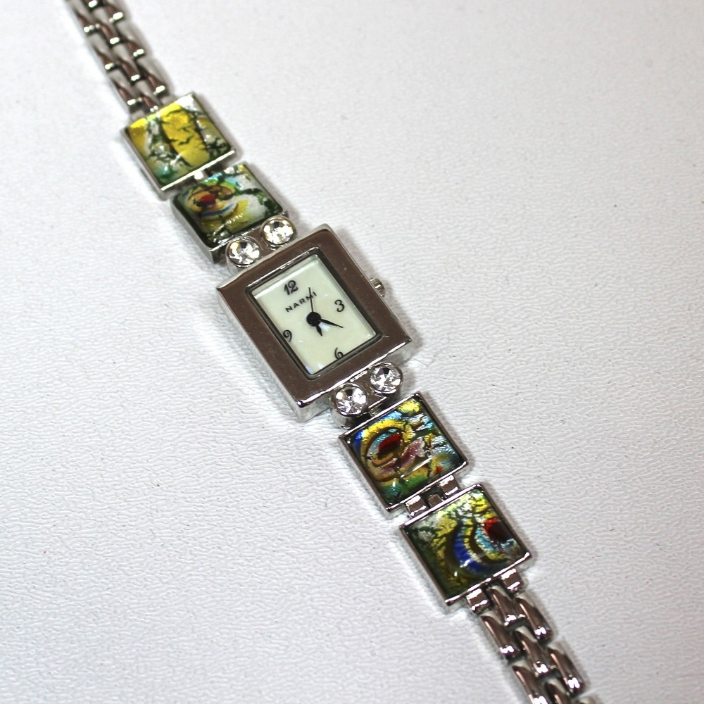 CLEARANCE⬇️NWOT Green Dichroic Glass Watch—$ FIRM