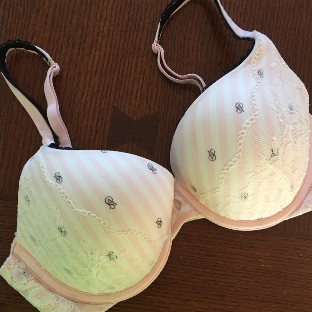 VS Body By Victoria Perfect Shape Bra - Pink Lace