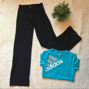 Adidas climalite pants and fitted shirt bundle