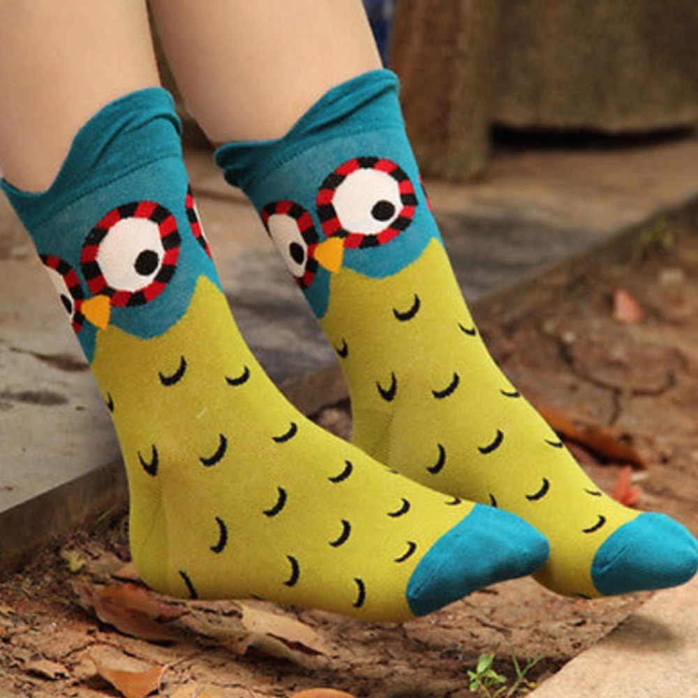 3 pair of super cute owl socks! - Picture 3 of 8